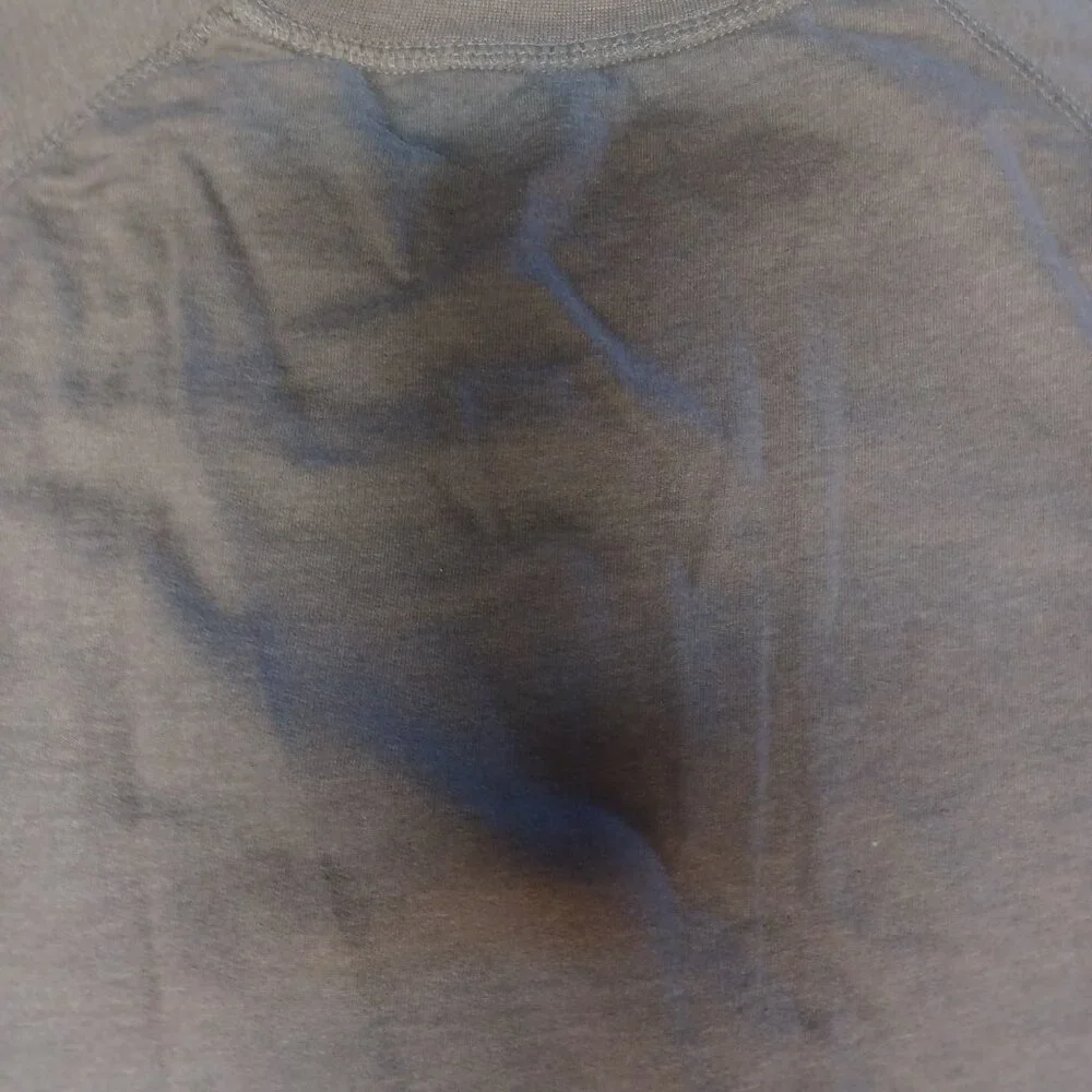 Instant Message Women's Retro-Look Pull-on Short Sleeve Top "Mrs. Claws" M Gray - Picture 6 of 6